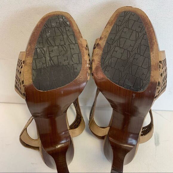 Diane Von Furstenberg laser cutout platform heels - Picture 6 of 7